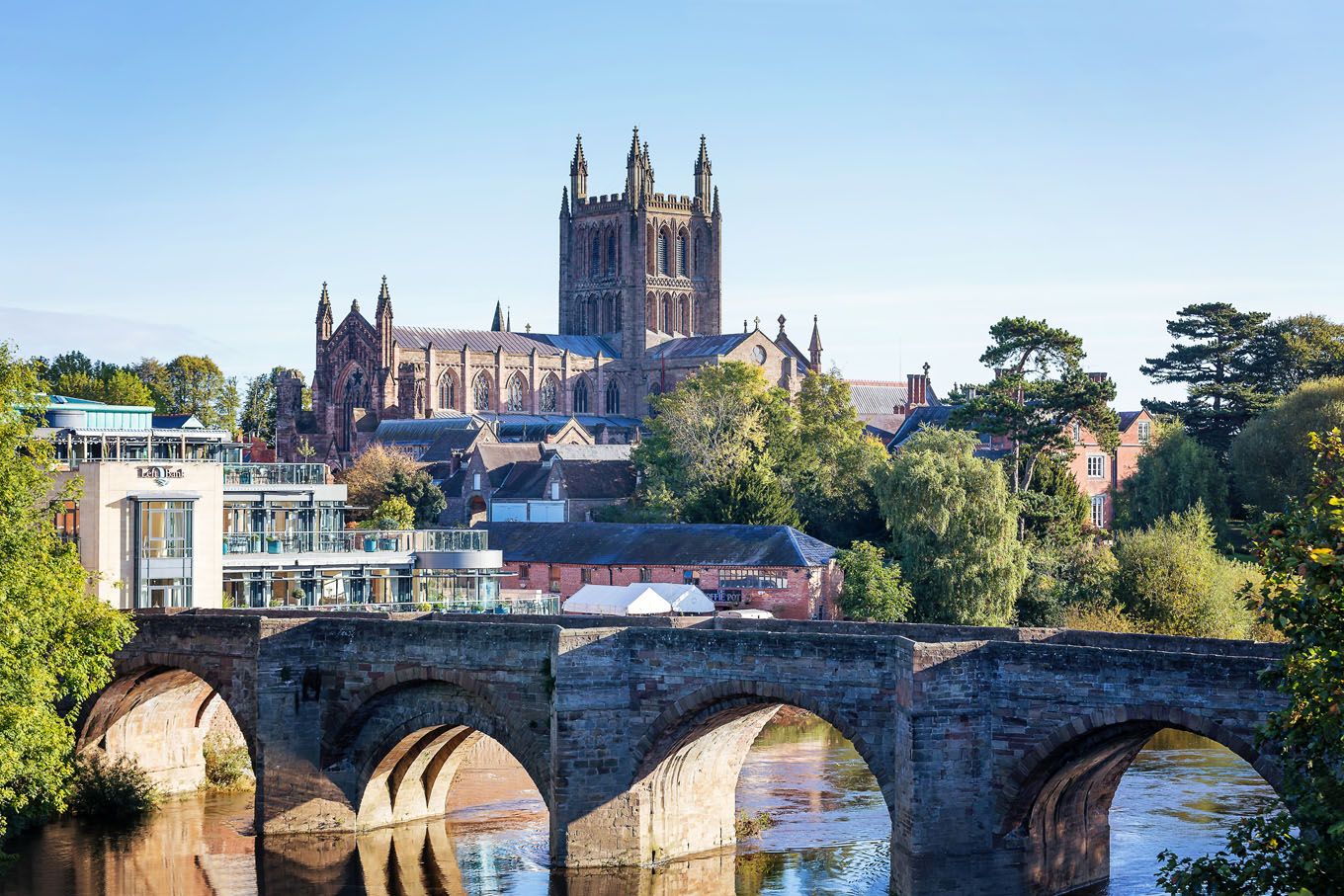 City of Hereford with Cathedral in the background